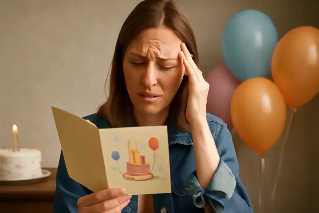 Quali parole evitare in un biglietto di compleanno? Scopri gli errori che imbarazzano