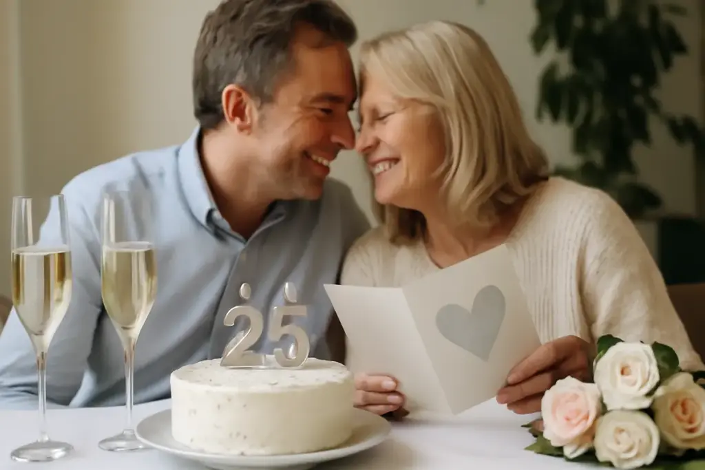 Auguri per 25 anni di matrimonio: le dediche più belle per le nozze d’argento